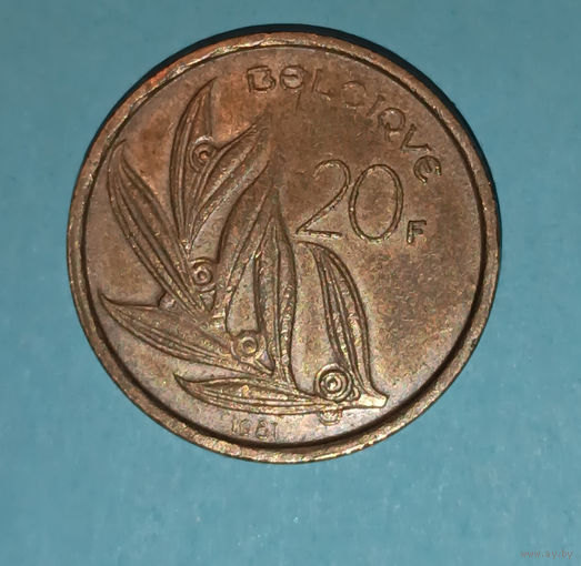 20 франков 1981 Q, Бельгия
