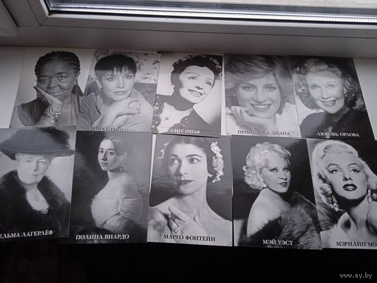 Коллекция Открытки Deagostini деагостини 86 штук . история в женских портретах