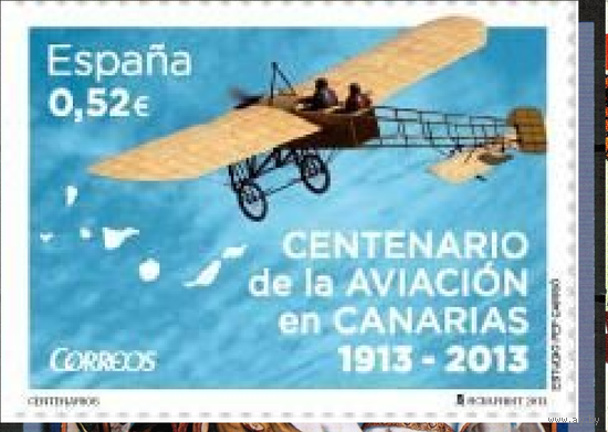 Испания 2013 Mh 4786 100-летие Авиации на Канарских островах MNH**  Самолет