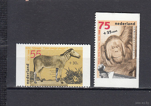 Фауна. Нидерланды. 1988. 2 марки. Michel N 1639,1641 (3,0 е)