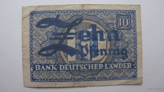 Германия ФРГ 10 пфеннигов 1949