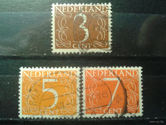 Нидерланды 1953 Стандарт, цифры Полная серия