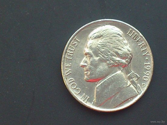 5 центов США 1990г