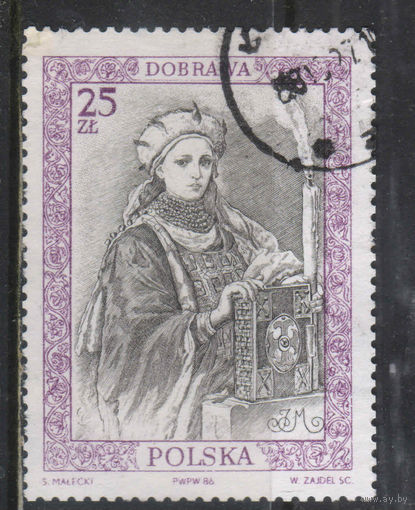 Польша ПНР 1986 Польские князья короли Княгиня Дубравка Чешская #3067