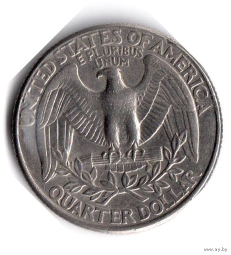 США. 1/4 доллара (1 квотер, 25 центов). 1998 D