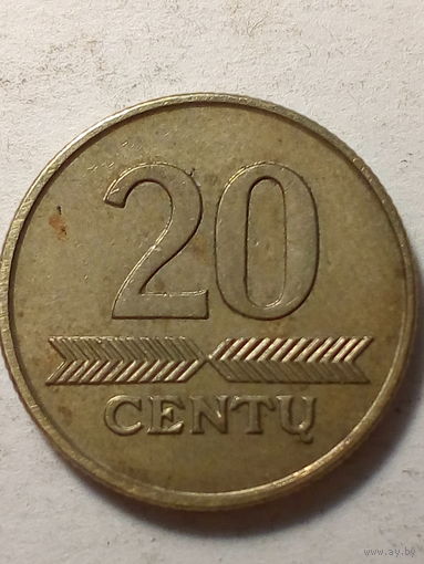 20 центов Литва 2009