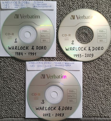 CD MP3 WARLOCK & DORO полная студийная дискография - 3 CD (Hard'n'Heavy)