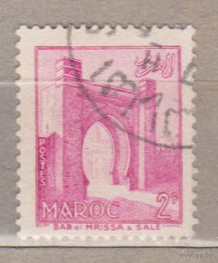 Французские колонии Архитектура Французское  Марокко 1955 год  лот 13