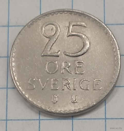 Швеция 25 эре 1963г. km836