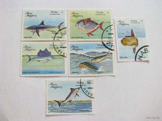 Куба 1981 Пелагические рыбы полная серия