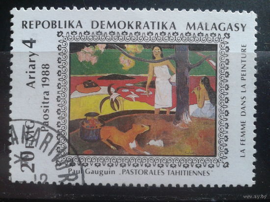 Мадагаскар 1988 живопись Поль Гоген
