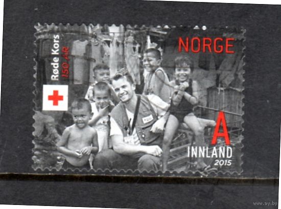 Норвегия.Ми-1876. 150 летие организации Красного креста.2015.