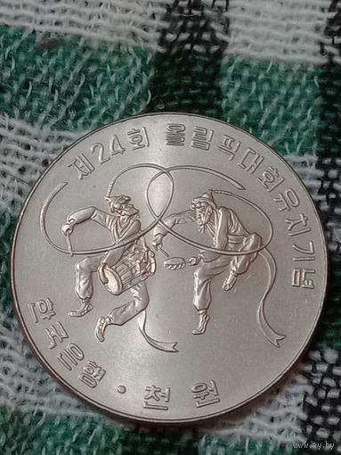 Южная Корея 1000 вон 1982 олимпиада 88