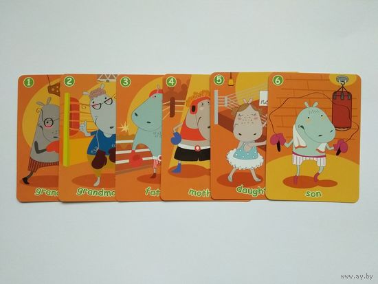 Игровые карточки "Барни"