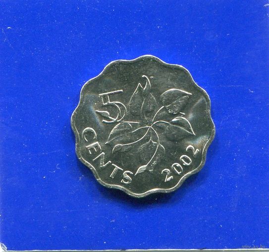 Свазиленд 5 центов 2002 UNC