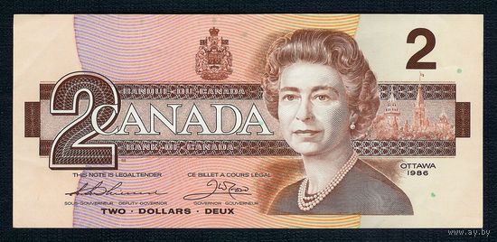 Канада, 2 доллара 1986 год.