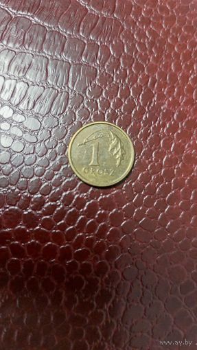 Монета 1 грош 2000г. Польша.